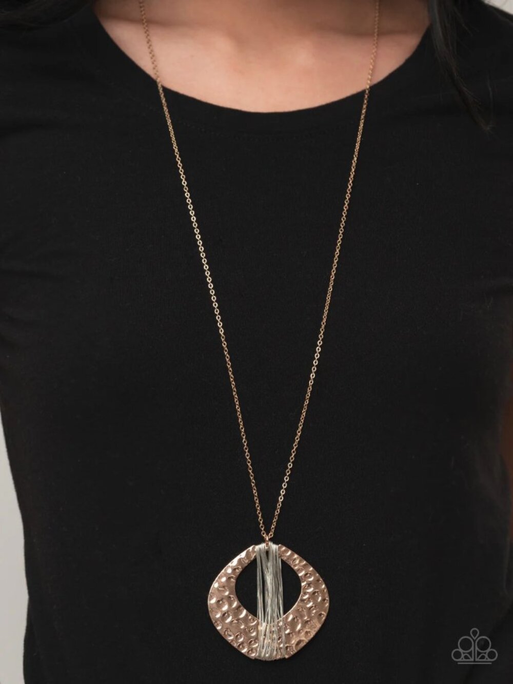 Paparazzi Jewelry Accessories - State of the ARTISAN - Gold Necklace - Vintage